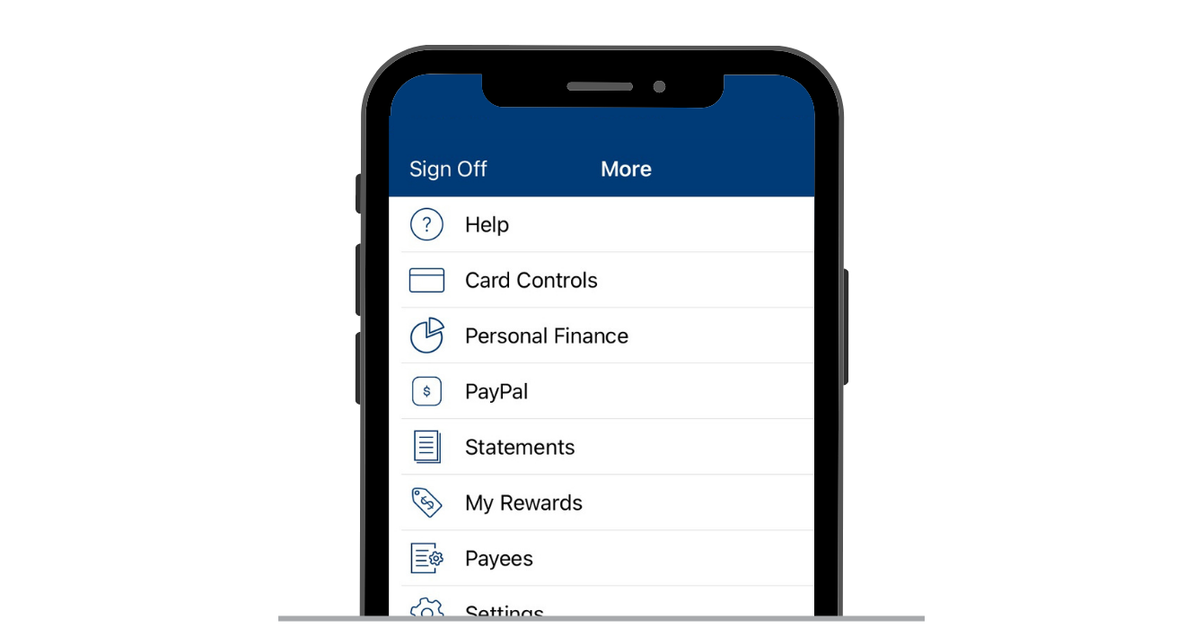 Vista Bank Mobile App View
