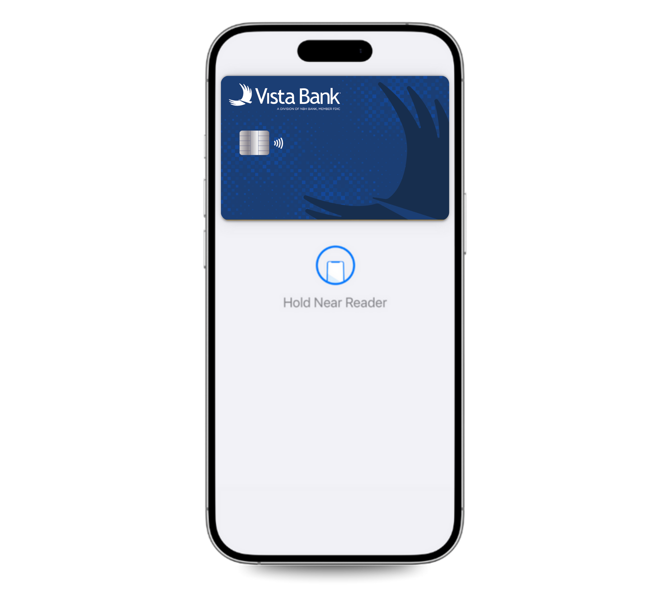 Vista Bank Mobile Wallet, Tap to Pay example
